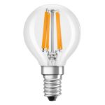 Ledvance Classic LED E14 Birne Fadenlampe Klar 4.2W 470lm - 927 Extra Warmweiß | Höchste Farbwiedergabe - Dimmbar - Ersatz für 40W