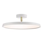 DFTP by Nordlux LED Pendelleuchte Kaito Metall Weiß 24W 1840lm - 830 Warmweiß | Dimmbar