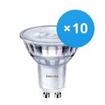 Mehrfachpackung 10x Philips Corepro LED Spot GU10 PAR16 3W 240lm 36D - 840 Kaltweiß | Dimmbar - Ersatz für 35W