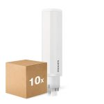 Mehrfachpackung 10x Philips CorePro PL-C LED 6.5W 770lm - 840 Kaltweiß | 4-Pins - Ersatz Für 18W