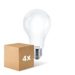 Mehrfachpackung 4x Philips Classic LED Glühbirne E27 Birne Matt 17.5W 2452lm - 840 Kaltweiß | Ersatz Für 150W