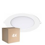 Mehrfachpackung 4x Noxion LED Downlight Slim V2.0 12W 1200lm 120D - 830 Warmweiß | 170mm - Ausschnitt 150mm - IP44 