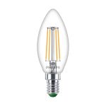 Philips Master Ultra Efficient LED E14 Kerze Fadenlampe Klar 2.3W 485lm - 827 Extra Warmweiß | Ersatz Für 40W